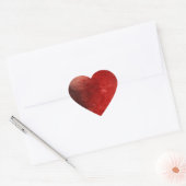 Dus rood abstract 4.1 hart sticker (Envelop)