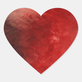 Dus rood abstract 4.1 hart sticker