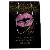 Dus roze glitter lipstick - Dank je Medium Cadeauzakje (Voorkant)