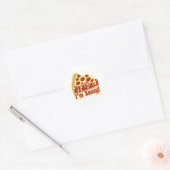 Dus Saucy Deep Pizza Ronde Sticker (Envelop)