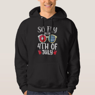 Dus Vlieg op 4 juli Amerikaanse vlag Sungla Hoodie