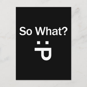 Dus wat? briefkaart
