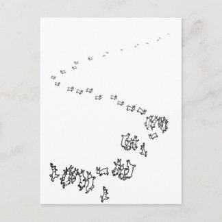 Dus we gaan Konijnen dansen Briefkaart