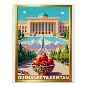 Dushanbe Tadzjikistan Bergreizen Perfect Poster