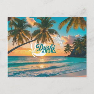 Dushi aruba ansichtkaart feestdagenkaart