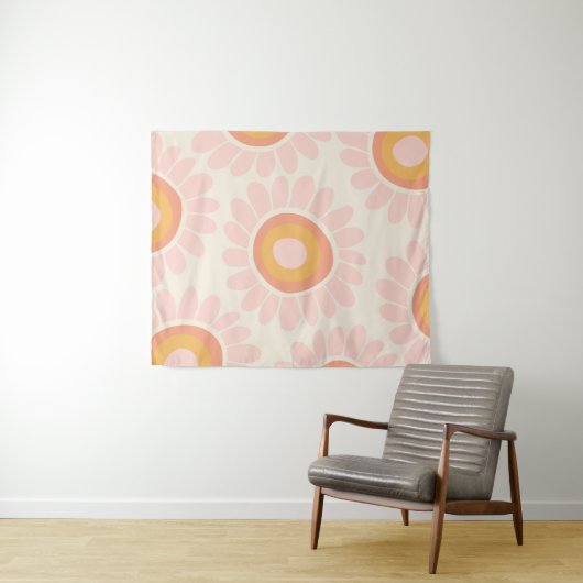 Dushi Sunflower Pattern #1 #wall #art Wandkleed (In Situ (horizontaal))