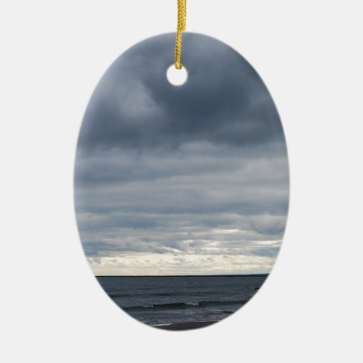 Dusk aan het strand keramisch ornament (Voorkant)