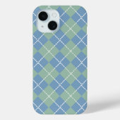 Dusk Blue en Grijs Jade Argyle Case-Mate iPhone Case (Achterkant)
