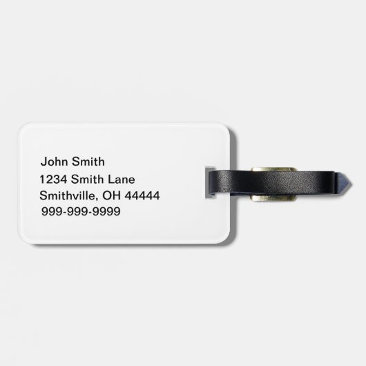 Dusk Blue Hot Air ballon Steampunk Handschrift Bagagelabel (Achterkant horizontaal)