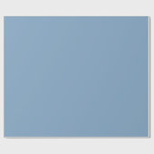 Dusk Blue Solid Glossy Cadeaupapier (Vlak)