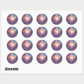 Dusk Breaks Through - Ronde Sticker (Vel)