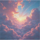 Dusk Breaks Through - Square Vinyl Sticker (Voorkant)