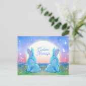 Dusk Bunnies Customizable Aankondigingskaart (Staand voorkant)