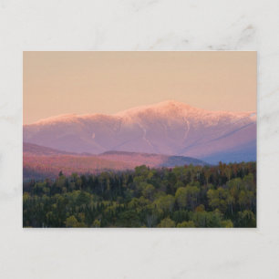 Dusk en Mount Washington in New Hampshire's Briefkaart