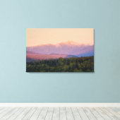 Dusk en Mount Washington in New Hampshire's Canvas Afdruk (Insitu (Houten vloer))