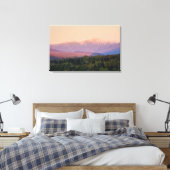 Dusk en Mount Washington in New Hampshire's Canvas Afdruk (Insitu (Slaapkamer))