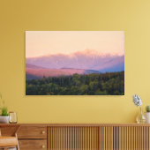 Dusk en Mount Washington in New Hampshire's Canvas Afdruk (Insitu (Woonkamer))