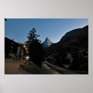 Dusk in Zermatt Poster