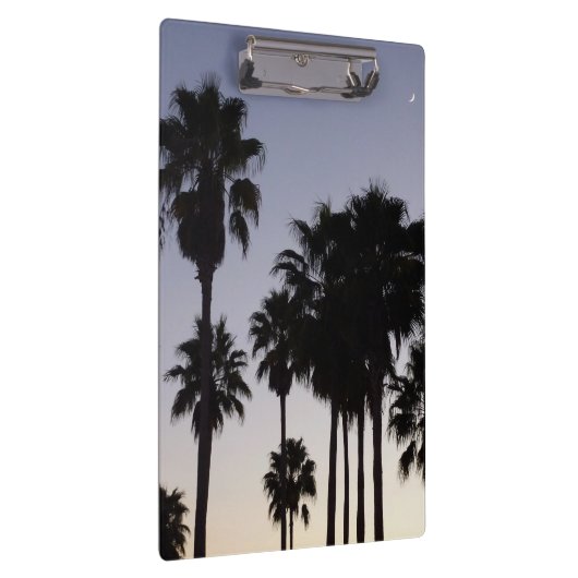 Dusk met Palm Trees Tropische Scene Klembord (Rechts)