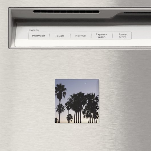 Dusk met Palm Trees Tropische Scene Magneet (Insitu (Vaatwasser))