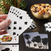 Dusk met Palm Trees Tropische Scene Pokerkaarten (Insitu)