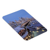 Dusk op Bell Harbour in Seattle, Washington. Magneet (Rechterzijde)