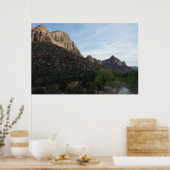 Dusk op Canyon Junction in Zion National Park Poster (Keuken)