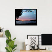 DUSK OP CAYUGA LAKE POSTER (Thuiskantoor)