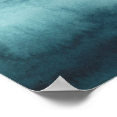 Dusk op de baai - Waterverf Poster (Hoek)