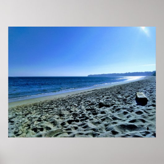 Dusk op Malibu Beach Poster (Voorkant)