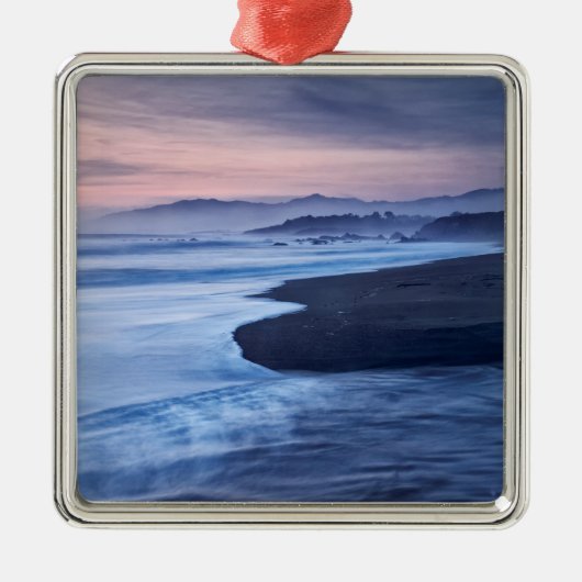Dusk op Moonstone Beach Metalen Ornament (Voorkant)