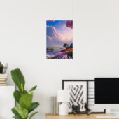 Dusk over Majestic Lake Poster (Thuiskantoor)