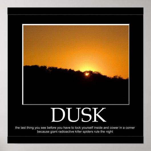 Dusk Poster (Voorkant)