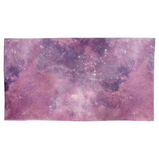 Dusk Roos Galaxy Series Design 1  Kussensloop (Voorkant-Links)