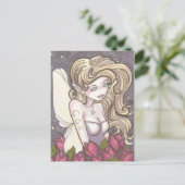 Dusk Rozen Night Fantasy Art Briefkaart (Staand voorkant)
