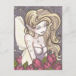 Dusk Rozen Night Fantasy Art Briefkaart