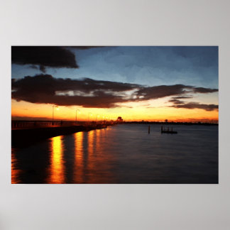 Dusk schilderen poster