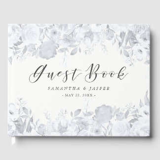 Dusk Waterverf Bloemen bruiloft gastenboek
