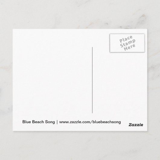 Dusky Beach Briefkaart (Achterkant)