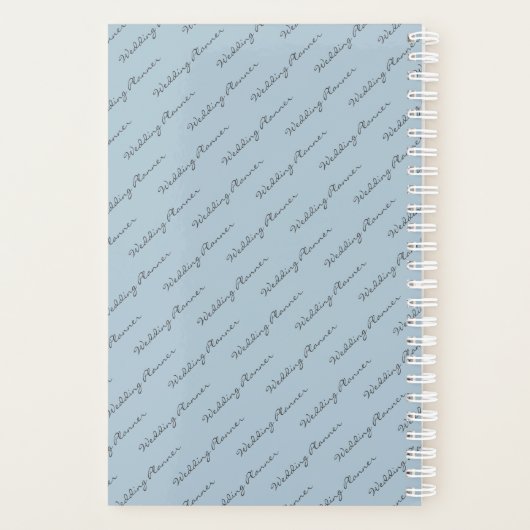 Dusky Blue Specialized Floral WEDDING Planner (Achterkant)