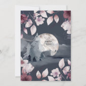 Dusky blue waterverf woudmoeras kaart (Achterkant)