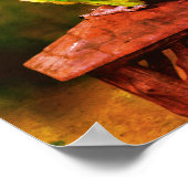 Dusky Headed Conure Parrot Abstract noodlijdend Poster (Hoek)