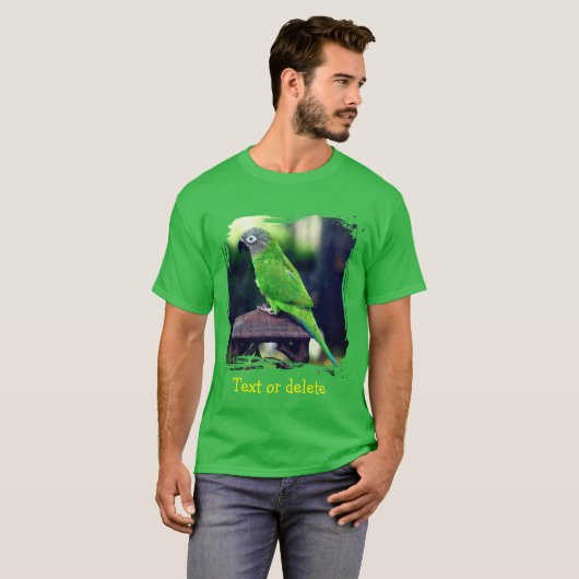 Dusky Headed Conure Parrot Personalized T-shirt (Voorkant volledig)