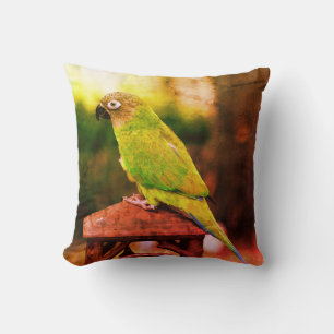 Dusky Headed Parrot Abstract Kussen