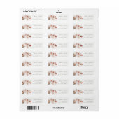 Dusky Herfst Marsala Blush Bloemen Krans Bruiloft Etiket (Full Sheet)