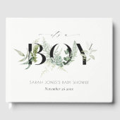 Dusky Leafy Fern Succulent Het is een Baby shower  Gastenboek (Voorkant)