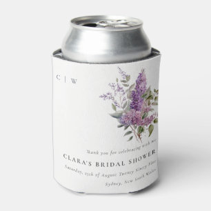 Dusky Lila Waterverf Cottage Floral Wedding Blikjeskoeler