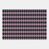 Dusky Paars en Black Paris Inpakpapier Vel (Voorkant)