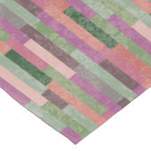 Dusky Paars en Roze Damask en Stripes Medium Tafelloper (Hoek)