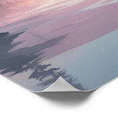 Dusky Pines gereflecteerd Poster (Hoek)